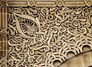 Sultan Moulay Ismail Mausoleum, detailed view, Meknes, Fez-Meknes Region, Morocco