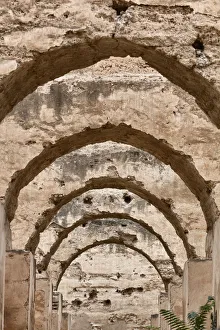18th Century Prints: Sultans stables (18th century), Meknes, Morocco