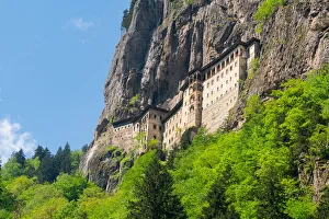Turkish Gallery: Sumela monastery inside the wall of the mountain. Trabzon, Macka district, Turkey
