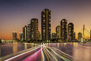 Tokyo Gallery: Sumida River at Night, Tokyo, Honshu, Japan