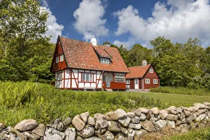 Summer House Prints: Summer house idyll on Bornholm, Denmark