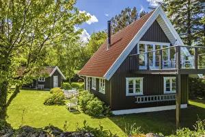Summer House Prints: Summer house in Listed on Bornholm, Denmark