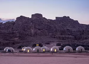 Safari Lodge Gallery: Sun City Camp at dusk, Wadi Rum, Aqaba Governorate, Jordan