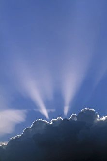 Silver Prints: Sun rays through clouds