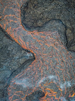 Amazing Prints: Sundhnukasgigar Volcano, during the eruption of summer 2024, Iceland