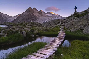 Adamello Brenta Natural Park Gallery: Sunrise in Adamello Brenta natural park, Mandrone lake in Trentino alto Adige, Italy