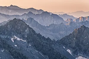 Adamello Park Gallery: Sunrise in Adamello park from Cima Plem, Brescia province, Lombardy district, Italy