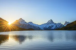 Hans Georg Eiben Prints: Sunrise at Bachalpsee, Grindelwald, Berner Oberland, Switzerland