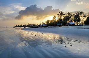Nungwi Prints: Sunrise on the beach, Nungwi, Zanzibar, Tanzania