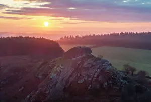 February Prints: Sunrise over Blackingstone Rock in Dartmoor National Park