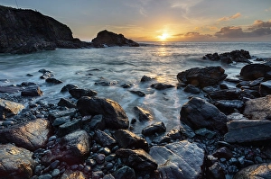 Cadgwith Prints: Sunrise, Cadgwith, Lizard Peninsula, Cornwall, England