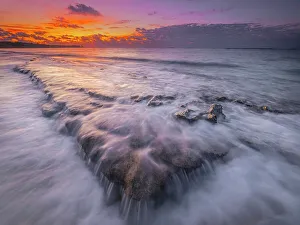 Spotts Beach Prints: Sunrise on the Caribbean Sea at Spotts Beach on Grand Cayman
