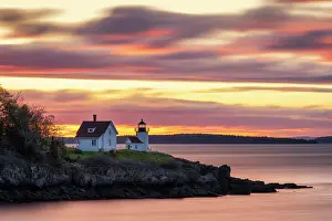 Camden Prints: Sunrise from Curtis Island Lighthouse, Camden, Maine, USA