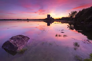 Sunrise at the Dunguaire Castle. County Galway, Connacht province, Ireland