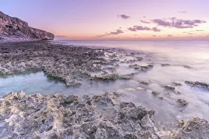 Ironshore Prints: Sunrise over the ironshore at Pollard Bay on Cayman Brac