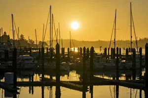 Sunrise in the Kitsap Peninsula, Bremerton, Washington, USA