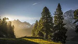Austria Gallery: Sunrise on the Kuehtai plateau, Stubai Alps, Tyrol, Austria