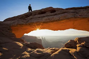 Canyonlands Prints: Sunrise at Mesa Arch, Canyonlands. Utah. USA