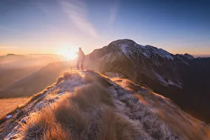 Profile Prints: Sunrise in Mount Maniva, Lombardy district, Brescia province, Italy