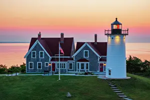 Nobska Light Prints: Sunrise at Nobska Lighthouse on Cape Cod, Falmouth, Massachusetts, USA