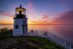 Beacon Prints: Sunrise from Owl's Head Lighthouse, Owl's Head, Maine, USA