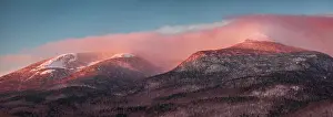Scenic View Prints: Sunrise panorama of Mount Washington