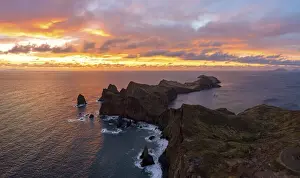 Canical Prints: Sunrise from Ponta Do Rosto viewpoint, Sao Lourenco Peninsula, Canical, Madeira island