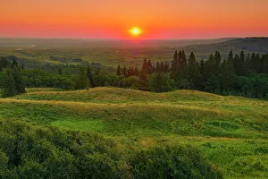 Prairie Prints: Sunrise on prairie from Reesor Viewpoint on Reesor Lake Road