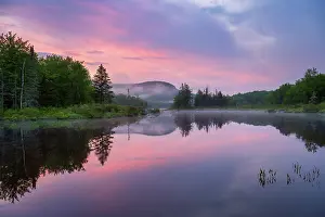 Marshfield Prints: Sunrise reflection on Turtlehead Pond, Marshfield, Vermont, USA