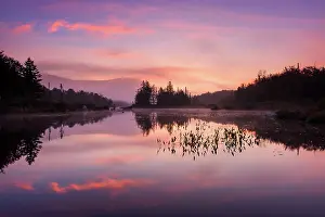 Marshfield Prints: Sunrise relfection at Turtlehead Pond, Green Mountains, Marshfield, Vermont, USA
