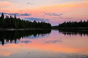 Tidal Zone Prints: Sunrise skies, Exchange Cove, Alaska, USA
