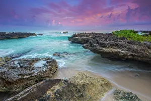 Oceans Seas Prints: Sunrise at Smith's Barcadere on Grand Cayman, Cayman Islands, British West Indies
