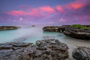 Oceans Seas Prints: Sunrise at Smith's Barcadere on Grand Cayman, Cayman Islands, British West Indies