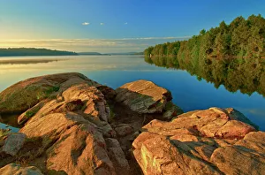 Sunrise at Smoke Lake, Algonquin Provincial Park, Ontario, Canada