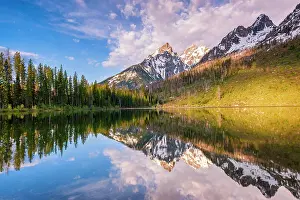 Western Prints: Sunrise from String Lake, Grand Teton National Park, Wyoming, USA