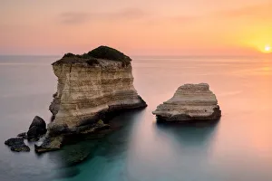 Faraglioni Prints: Sunrise in Torre Sant Andrea, Lecce province, Apulia, Italy