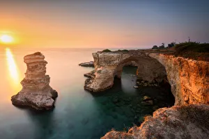 Images Dated 30th August 2018: Sunrise in Torre Sant Andrea, Lecce province, Apulia, Italy