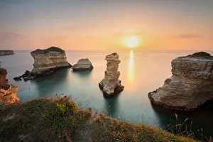Images Dated 30th August 2018: Sunrise in Torre Sant Andrea, Lecce province, Apulia, Italy
