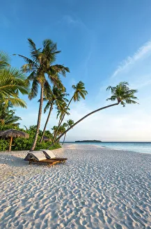 Retreat Prints: Sunrise on a tropical beach, Baa Atoll, Maldives