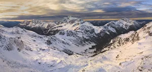 Sunrise in Val Brembana, Orobie Alps, Province of Bergamo, Lombardy district, Italy