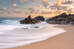 Sassari Province Prints: Sunrise in Vignola Mare, Sassari province, Gallura, Sardinia, Italy, Europe