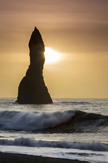 Reynisdrangar Prints: Sunrise and Waves at Reynisdrangar