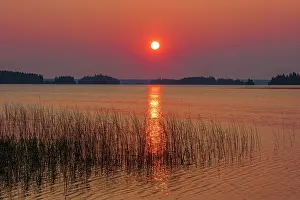 Taiga Prints: Sunrise on Wekusko Lake Wekusko Falls Provincial Park Manitoba, Canada