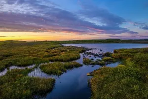 Taiga Prints: Sunrise over Wolf Lake, Tasiujaq, Nunavik, Canada