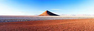 Salta Prints: Sunset over Arita Cone, Salar de Arizaro, Tolar Grande, Puna, Argentina