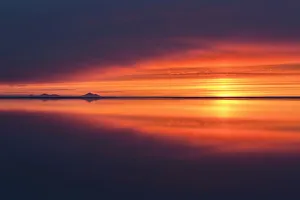 Skogar Prints: Sunset over Atlantic Ocean, Skogar, Iceland