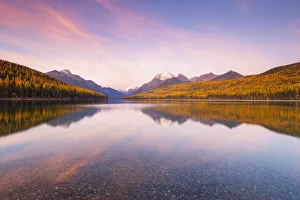 Images Dated 16th October 2018: Sunset at Avalanche Creek, Glacier National Park, Montana, USAnature