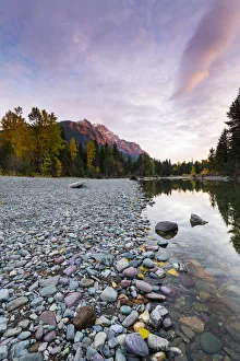 Images Dated 2nd May 2019: Sunset at Avalanche Creek, Glacier National Park, Montana, USA