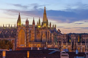 Late Gothic Prints: Sunset on Batalha Monastery (Mosteiro da Batalha)