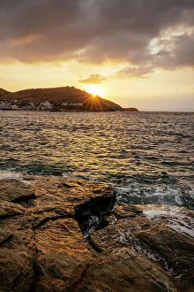 Sunset over Bay, North Kea Island, Greece